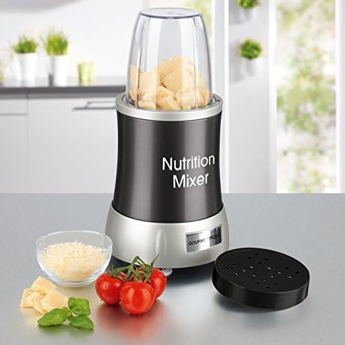  GOURMETmaxx Nutrition Mixer Deluxe | Standmixer Smoothie Maker mit 7 Funktionen | Smoothie Mixer mit TO GO-Funktion und Smoothie Flasche [ 1000W POWER , 22.000 RPM ]