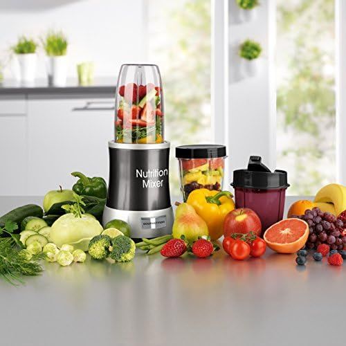  GOURMETmaxx Nutrition Mixer Deluxe | Standmixer Smoothie Maker mit 7 Funktionen | Smoothie Mixer mit TO GO-Funktion und Smoothie Flasche [ 1000W POWER , 22.000 RPM ]