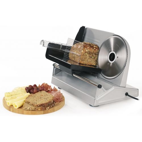  GOURMETmaxx Profi Allesschneider | Brot-Schneidemaschine klappbar | Aufschnittmaschine | Wurst-Schneidemaschine | Fleisch-Schneidemaschine | Wurstschneider | Brotschneider