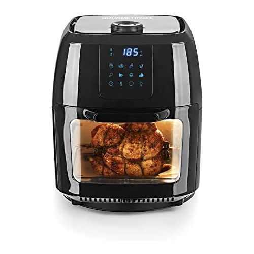  GOURMETmaxx Digitale XXL Heissluft-Fritteuse, Frittieren ohne Fett und Mini-Backofen mit Umluft, 1800 Watt, Hochwertiger Kunststoff/Edelstahl, 9 liters