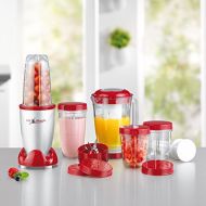 [아마존베스트]GOURMETmaxx Mr. Magic Smoothie Mixer | Standmixer Smoothie Maker mit 9 Funktionen | TO GO-Funktion mit Smoothie Flasche & Umfangreiches Zubehoer [ 400W POWER ]