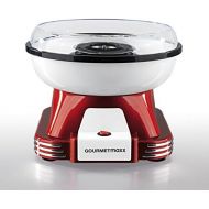 [아마존베스트]GOURMETmaxx Zuckerwattemaschine fuer Zuhause mit Zubehoer | Retro Cotton Candy Machine Nostalgie mit Zuckerwatte-Stabchen und Mess-Loeffel | Zuckerwatte fuer Kinder Party [Rot Weiss]