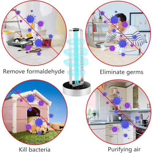  GOZYE UV Light Sanitizer with Motion Sensor and Remote Control,540 sq.ft 99.9% UV Disinfection Lamp for Kitchen, Bedroom, Toilet and Living Room Germicidal(with Ozone)