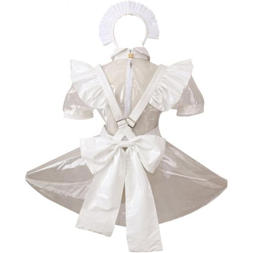  할로윈 용품GOceBaby Pansy Lockable Sissy Maid Transparent PVC Dress Uniform Costume