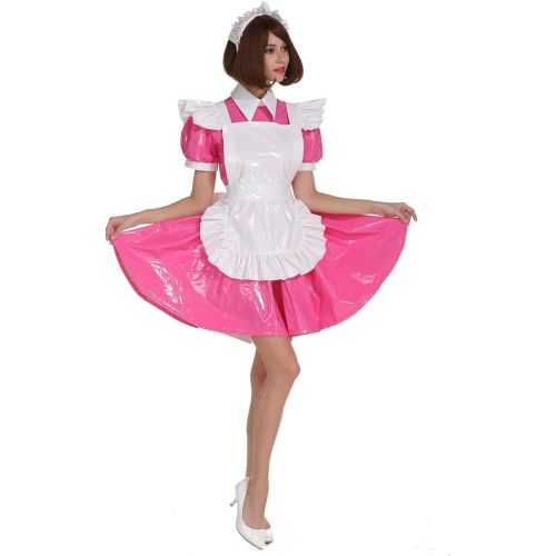  GOceBaby Sissy Girl Maid Lockable Peachpuff Dress Crossdressing Plus Size Costume