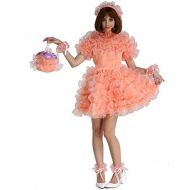 GOceBaby Sissy French Maid Lockable Orange Puffy A Line Dress Uniform Crossdress