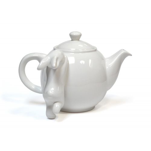  GP Natural Porcelain Teapot Original handmade Sculpt Collectible Charming Rabbit. Made by Clay street ceramic