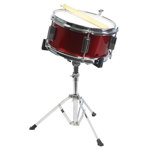  GP Percussion 3-Piece Complete Junior Drum Set, Metallic Red