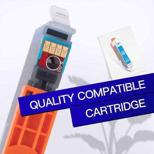  GPC Image Compatible Ink Cartridge Replacement for HP 564XL 564 XL Compatible with DeskJet 3520 3522 Officejet 4620 Photosmart 5520 6510 6515 6520 7520 7525 Tray (Black Cyan Magent