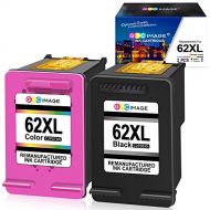 GPC Image Remanufactured Ink Cartridge Replacement for HP 62XL 62 XL Compatible with Envy 5540 7645 5642 5542 5643 5640 7644 7643 OfficeJet 5740 200 5745 5741 Printer Tray (1 Black