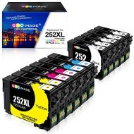 GPC Image Remanufactured Ink Cartridges Replacement for Epson 252XL 252 XL T252XL T252 Compatible with Workforce WF-3640 WF-3620 WF-7710 WF-7610 WF-7720 WF-7110 WF-7210 Printer(11
