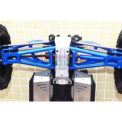  GPM Traxxas E-Revo 2.0 VXL Brushless (86086-4) Upgrade Parts Aluminum Full Suspension Arm Set (Front+Rear & Upper+Lower) - 8Pc Set Blue