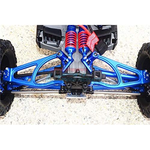  GPM Traxxas E-Revo 2.0 VXL Brushless (86086-4) Upgrade Parts Aluminum Full Suspension Arm Set (Front+Rear & Upper+Lower) - 8Pc Set Blue