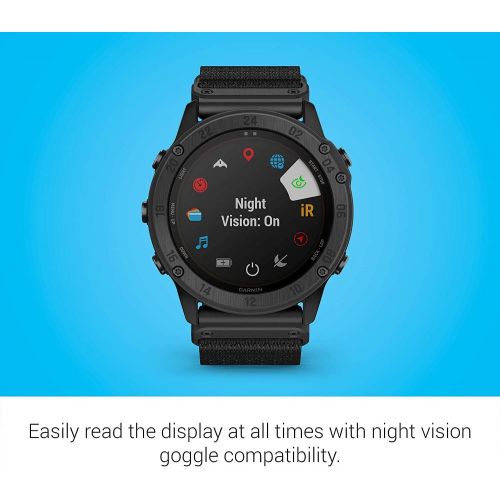  GPS City Garmin tactix Delta Solar, Solar-Powered Specialized Tactical Watch, Ruggedly Built to Military Standards (010-02357-10) and Texel 10,000mAh Portable Battery Pack, Wall an