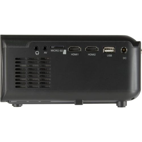  GPX Mini Projector with Bluetooth, USB and SD Media Ports, Includes Remote (PJ609B), Black