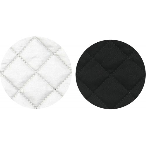  [아마존베스트]GQZLUCK 100% Cotton Heat Resistant Pot Holders, Everyday Kitchen Basic Square Solid Color Pot Holder, Multipurpose Quilted Hot Pads for Cooking and Baking Set of 4 (Black)