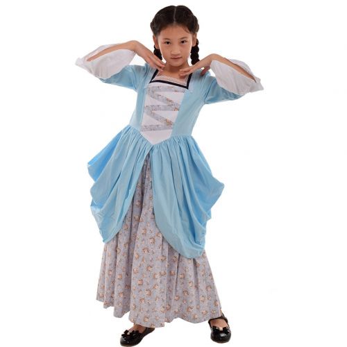  GRACEART Pioneer Dress Pilgrim Girl Colonial Kids Costume 100% Cotton