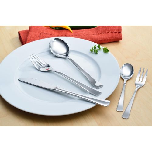  GRAEWE Besteckset fuer 6 Personen aus Edelstahl, Tafelbesteck Set 30-teilig, nickelfrei, rostfrei, handpoliert, spuelmaschinengeeignet - Serie Wuerzburg