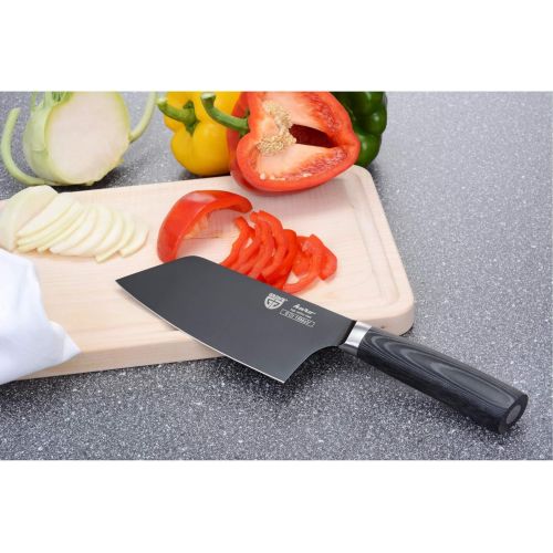  GRAEWE Beil schwarz Kuro, Kochmesser, Kuechenmesser