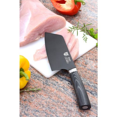  GRAEWE Beil schwarz Kuro, Kochmesser, Kuechenmesser