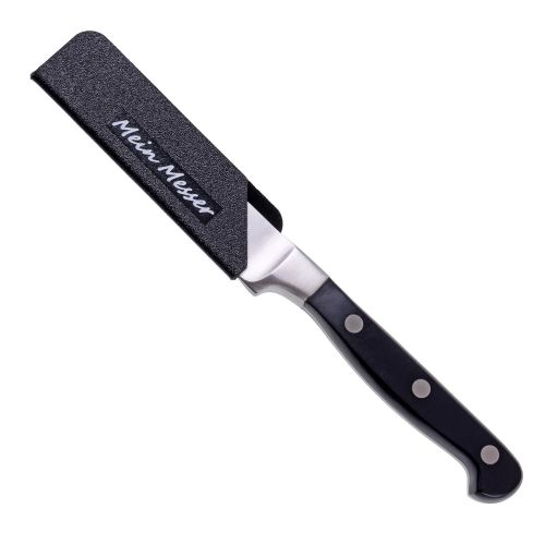  GRAEWE Klingenschutz 10 × 3 cm - Messer-Schutzhuelle aus Kunststoff mit Samt-Beschichtung innen, schwarz