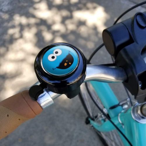  GRAPHICS & MORE Sesame Street Cookie Monster Face Bicycle Handlebar Bike Bell