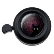 GRAPHICS & MORE Black Cat in Space with Stars and Galaxy Bicycle Handlebar Bike Bell