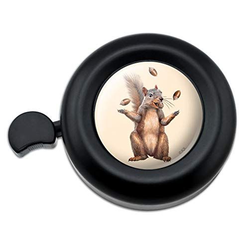  GRAPHICS & MORE Squirrel Juggling His Nuts Crazy Funny Bicycle Handlebar Bike Bell