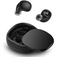 GRC Bluetooth Wireless Earbuds 5.0 Headphones, 18H Playtime Stereo Deep Bass w/Mic, Sport Wireless Touch Control Earbuds with Charging Case Noise Cancelling, Black (TWS59-1)