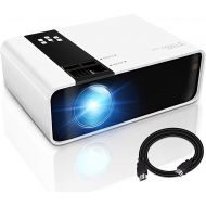 [아마존베스트]GRC Mini Projector, 1080P HD Supported Portable MovieProjectorwith 45000 Hrs LED Lamp Life, Compatible with TV StickVideo GameHDMIUSBAVDVDfor Multimedia