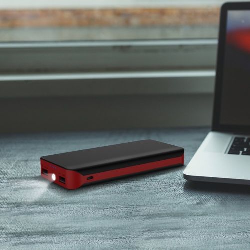  [아마존 핫딜]  [아마존핫딜]GRDE Externer Akku 25000mAh Akku Powerbank Portable Externer Ladegerat mit 2 USB Ports 4 Stromanzeige und Super Helles LED-Licht Grosse Kapazitat Power Bank Ladegerat fuer iPhone iPad Sam