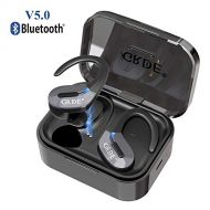 [아마존 핫딜] [아마존핫딜]GRDE 【2019 Neueste】Bluetooth V5.0 Kopfhoerer in Ear, TWS True Wireless Headset mit Mikrofon Stereo-Sound 35 Std Spielzeit Auto Pairing Wasserdicht Mini Sport Ohrhoerer mit tragbar Ladebox