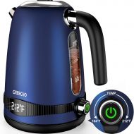 GREECHO Electric Kettle Temperature Control, 1.7L Electric Tea Kettle with LED Display & 7 Heat Settings (Boil & Keep Warm), 304 Stainless Steel Hot Water Kettle Electric with 1100