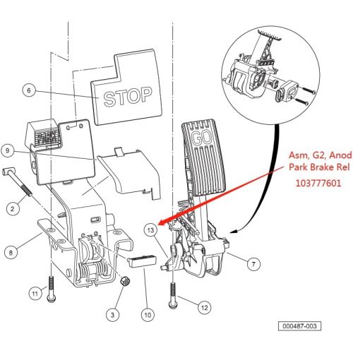  GREEN MARKET Golf Cart Accessories Park Brake Release fit for ClubCar Precedent (2009-UP) #103777601, 1037776-01