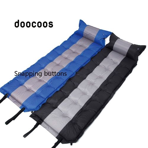  GREENTEC Self Inflating Sleeping Pad by doocoos - Camping Mattress with Attached Pillow and Carrying Bag, Wider and Longer Size for Comfortable- Lightweight Air Mattress