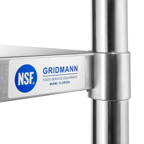  GRIDMANN NSF Stainless Steel Commercial Kitchen Prep & Work Table - 30 in. x 24 in.