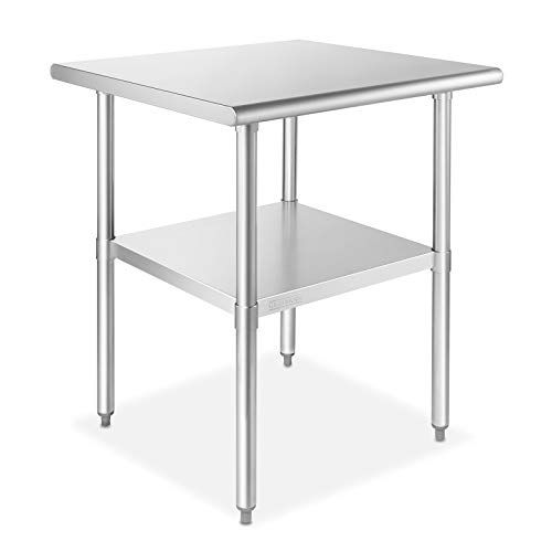  GRIDMANN NSF Stainless Steel 24 in. x 24 in. Commercial Kitchen Prep & Work Table