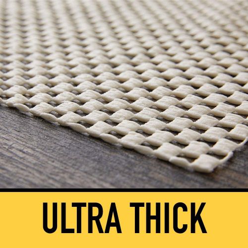  GRIP MASTER 2X Extra Thick Area Rug Cushioned Gripper Pad, 6 Feet x 9 Feet, for Hard Surface Floors, Maximum Gripper and Cushion for Under Rugs, Premium Protection Pads, Many Sizes