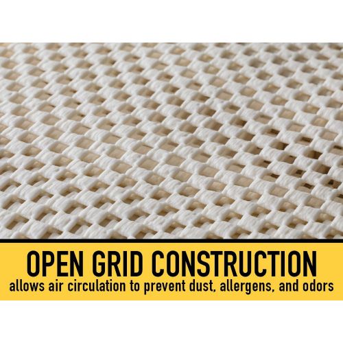  GRIP MASTER 2X Extra Thick Area Rug Cushioned Gripper Pad (5 x 8) for Hard Surface Floors, Maximum Gripper and Cushion for Under Rugs, Premium Protection Pads, Many Sizes, Rectangu