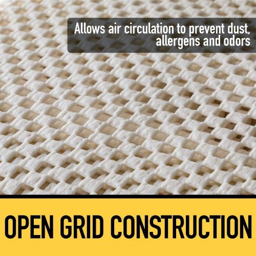  GRIP MASTER 2X Extra Thick Area Rug Cushioned Gripper Pad, 2 Feet x 3 Feet, for Hard Surface Floors, Maximum Gripper and Cushion for Under Rugs, Premium Protection Pads, Many Sizes