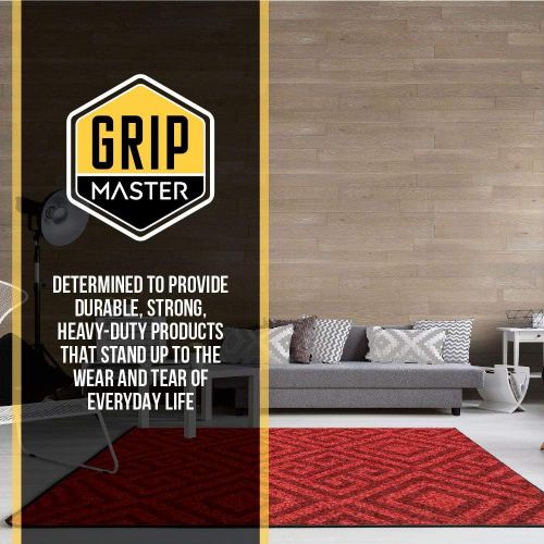  GRIP MASTER 2X Extra Thick Area Rug Cushioned Gripper Pad, 2 Feet x 3 Feet, for Hard Surface Floors, Maximum Gripper and Cushion for Under Rugs, Premium Protection Pads, Many Sizes