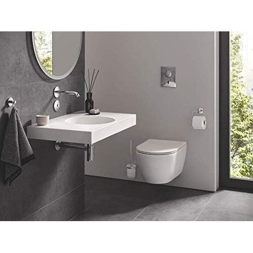  Grohe 40689001 Essentials Pivoting Toilet Paper Holder, Starlight Chrome