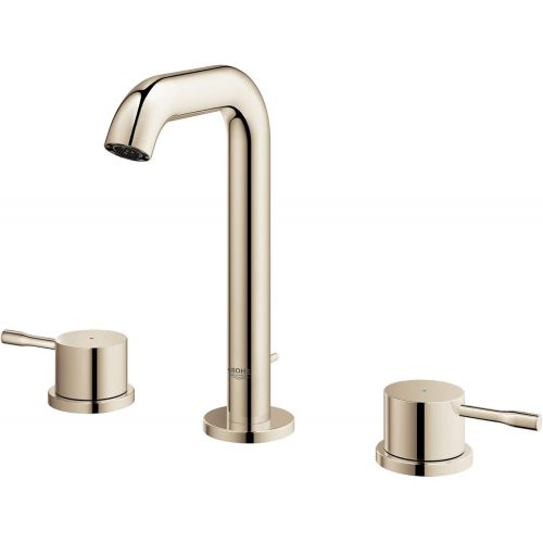  GROHE 20297BEA Essence 8″ Widespread Two-Handle Bathroom Faucet M-Size, Polished Nickel