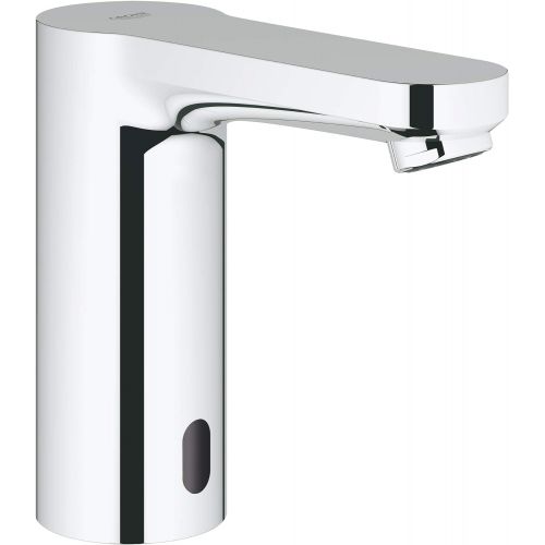  GROHE 36329000 Eurosmart E Single Hole Touchless Bathroom Faucet With Concealed Temperature Control, Starlight Chrome