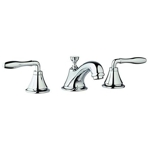  GROHE 2080000A Seabury Lavatory Wideset Double Handle 3-Hole copper Pipes - 1.2 GPM