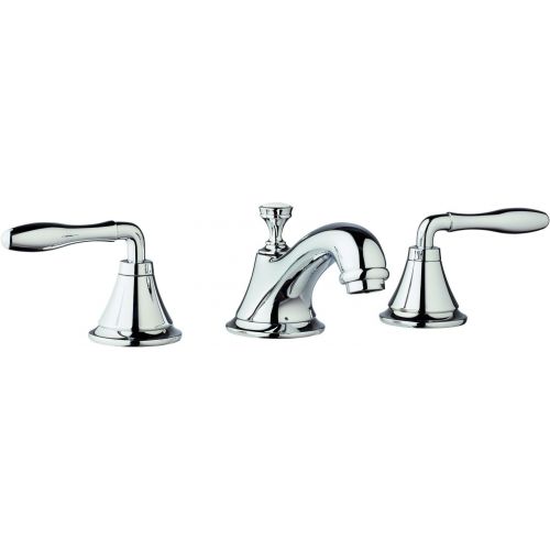  GROHE 2080000A Seabury Lavatory Wideset Double Handle 3-Hole copper Pipes - 1.2 GPM