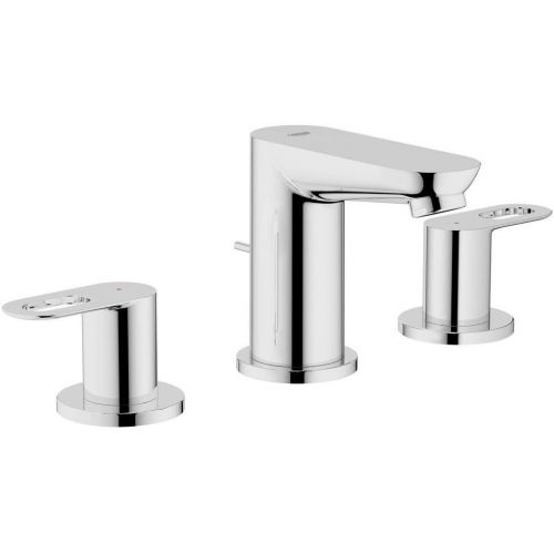  Grohe 20225000 BauLoop Widespread Two-Handle Bathroom Faucet, 1.5 GPM, Starlight Chrome