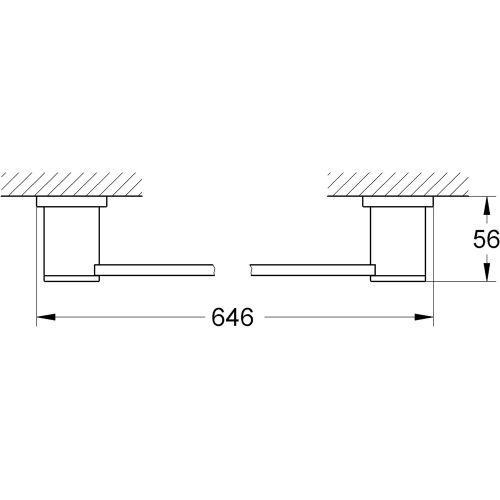  GROHE Allure 24 In. Towel Bar