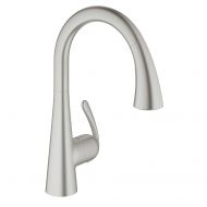 GROHE LadyLux Cafe Single-Handle Pull-Down Foot Control Kitchen Faucet with Dual Spray