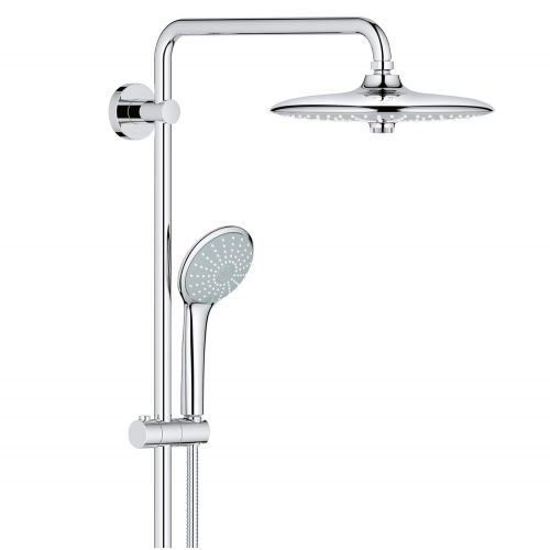  GROHE 26128001 Euphoria 2.5 Gpm Shower System with Thermostat for Wall Mount, Starlight Chrome